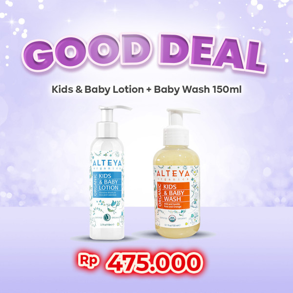 GOOD DEAL 1 Pc Baby Lotion + 1 Pc Baby Wash 150ml