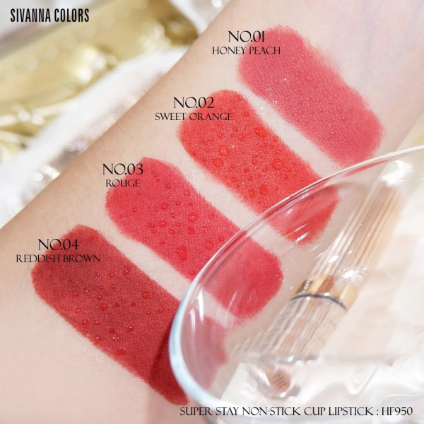 Sivanna Super Stay Non-Stick Cup Lipstick - HF950