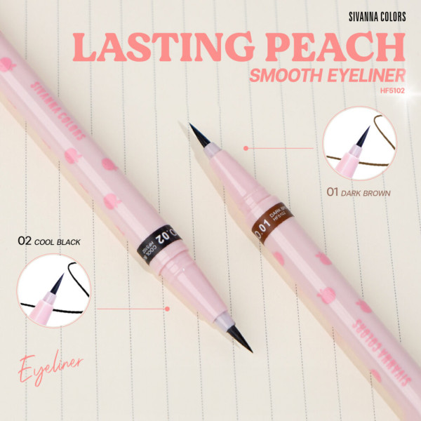 Sivanna Lasting Peach Smooth Eyeliner - HF5102