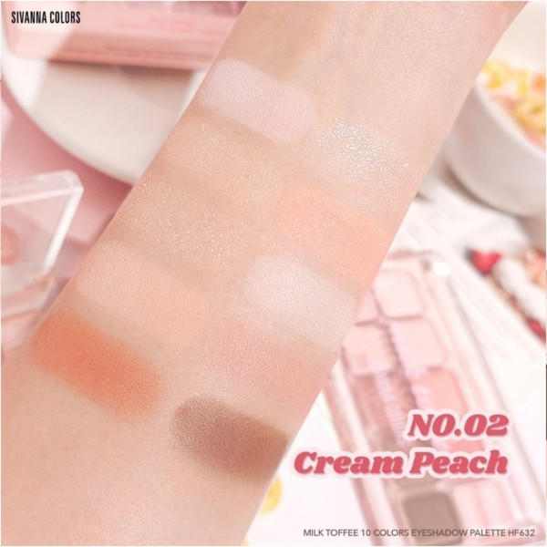 Sivanna Milk Toffee 10 Colors Eyeshadow Palette - HF632