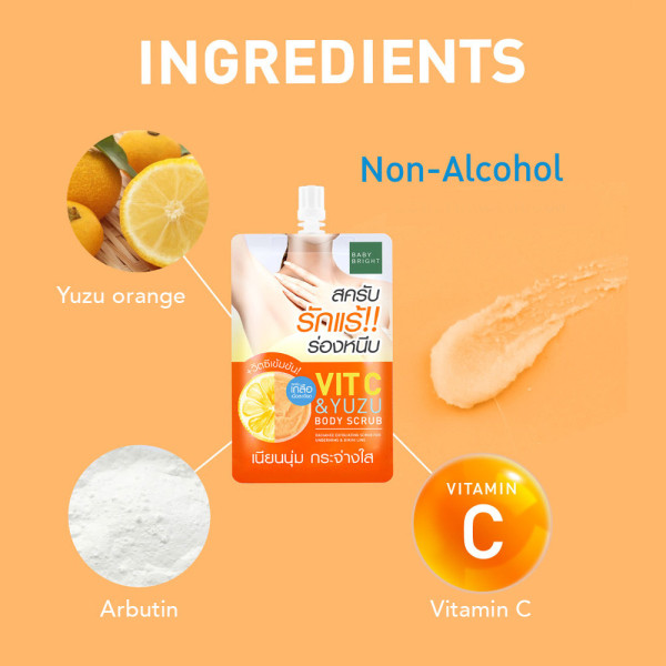 Baby Bright Vit C & Yuzu Body Scrub 40g