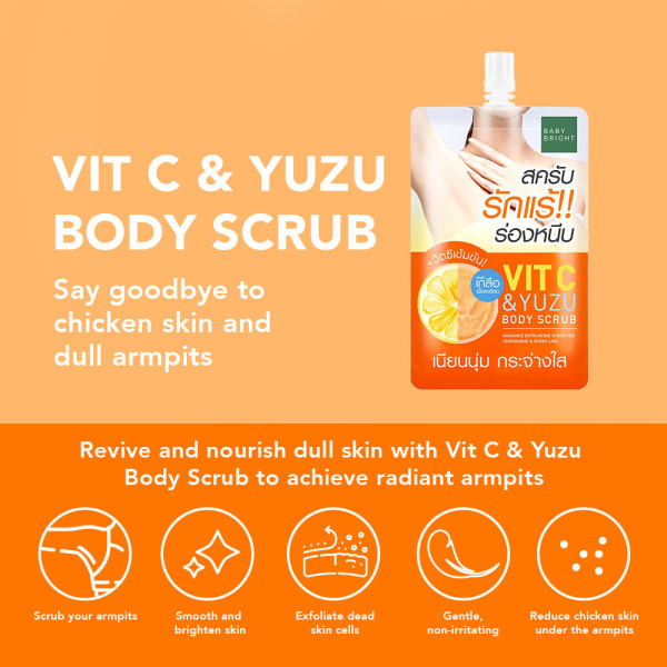 Baby Bright Vit C & Yuzu Body Scrub 40g